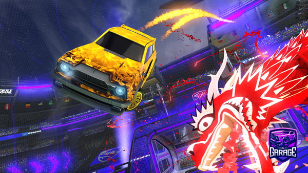 A Rocket League car design from Hydronium