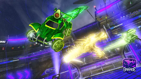 A Rocket League car design from superH