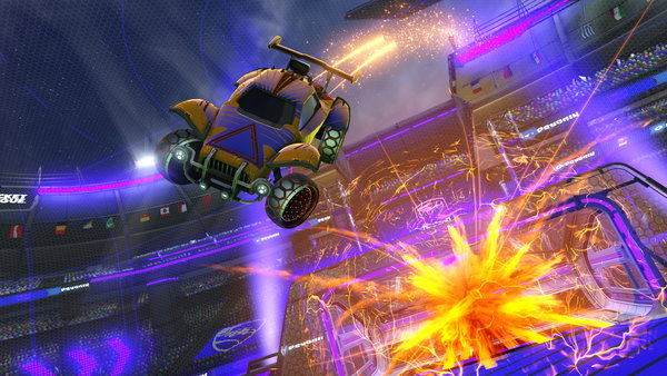 A Rocket League car design from AquaFly