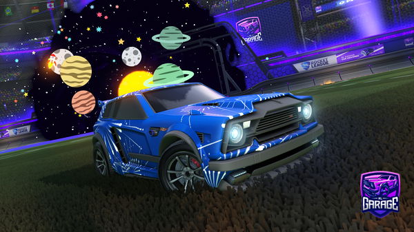 A Rocket League car design from Cajoapple