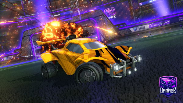 A Rocket League car design from Green1377ismyps