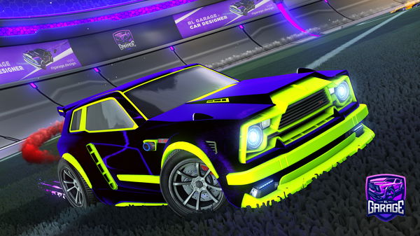 A Rocket League car design from Flamingfow33