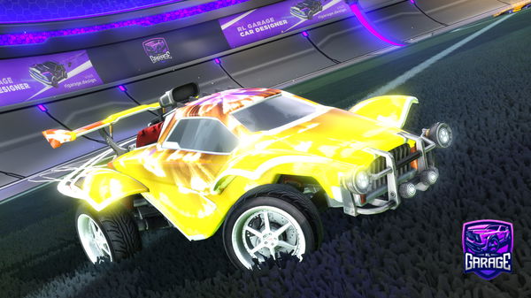 A Rocket League car design from Isksieiifgifj