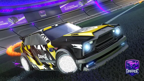 A Rocket League car design from VTX_pookie