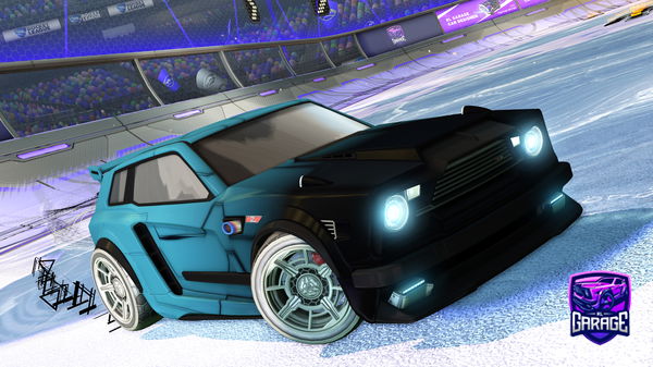 A Rocket League car design from FLQW