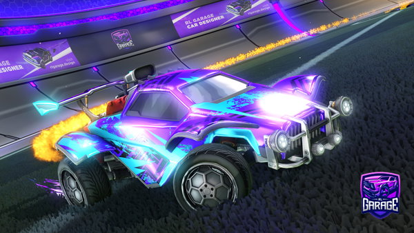 A Rocket League car design from br7c3
