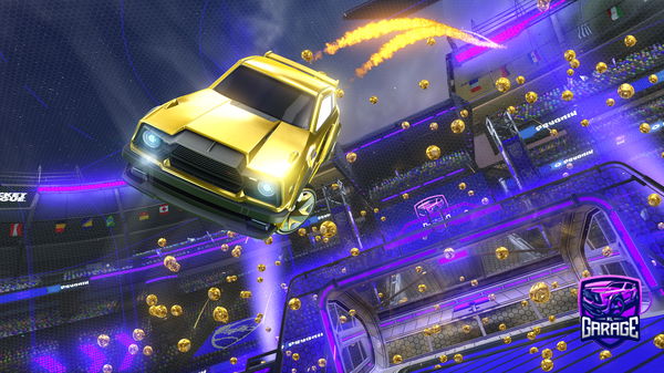 A Rocket League car design from GreenBino09