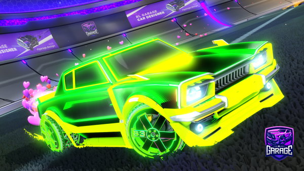 A Rocket League car design from x365Playz