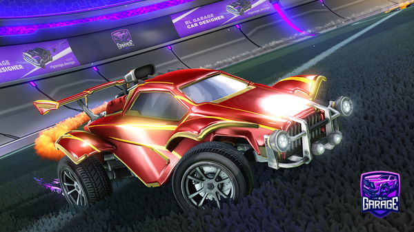 A Rocket League car design from Ice-Deriva