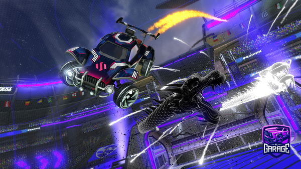 A Rocket League car design from RoadToBlkDuelingDragons
