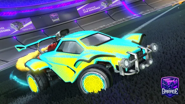 A Rocket League car design from SynthoWave