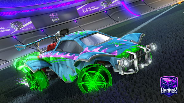 A Rocket League car design from Dz757