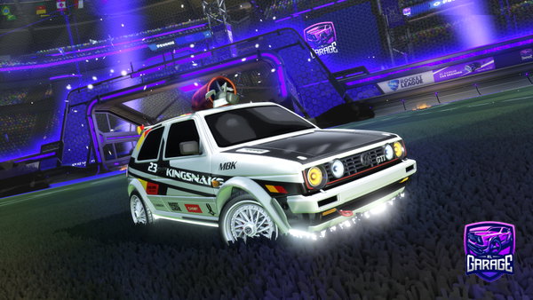 A Rocket League car design from Cardboardknight
