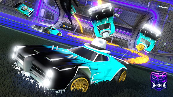 A Rocket League car design from Slippy-gold