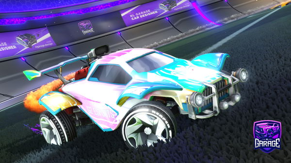 A Rocket League car design from Fentonfox