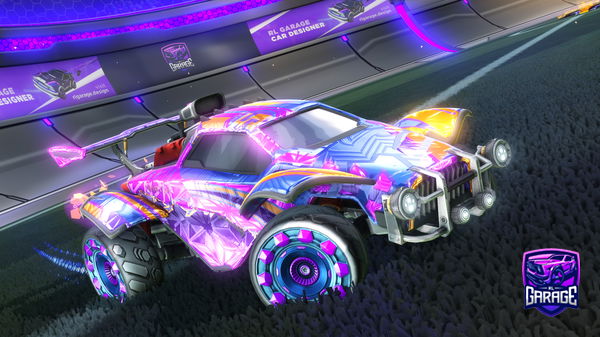 A Rocket League car design from pixl_