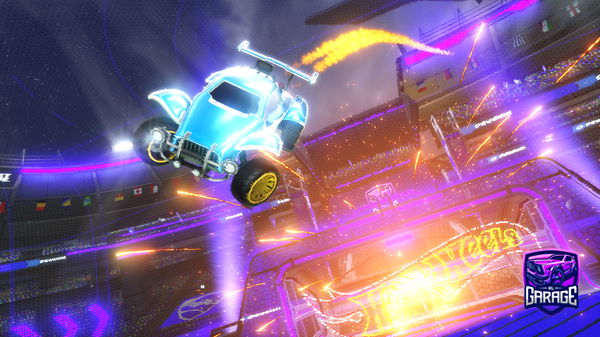 A Rocket League car design from DinosDicast
