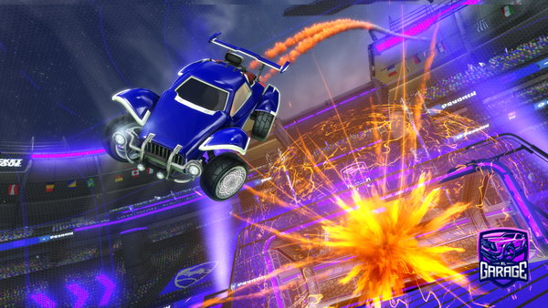 A Rocket League car design from Rl_flamingo