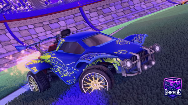 A Rocket League car design from Calvindinorex