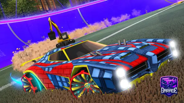 A Rocket League car design from -Mouni-