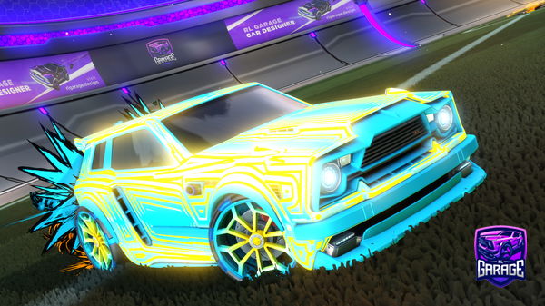 A Rocket League car design from BottHead