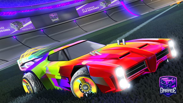 A Rocket League car design from TX456G