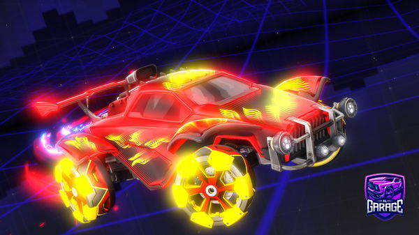 A Rocket League car design from Lunarblade01
