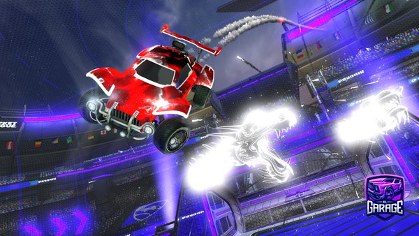 A Rocket League car design from Thomastyrrell12