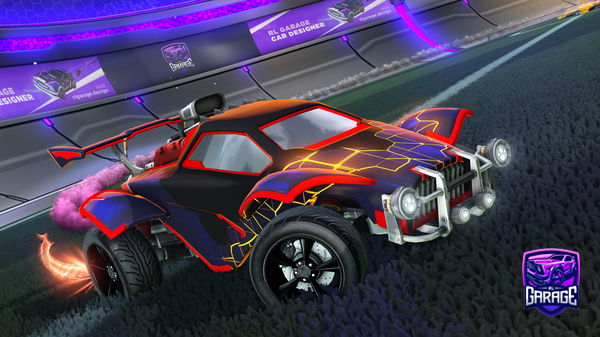 A Rocket League car design from 123zxt