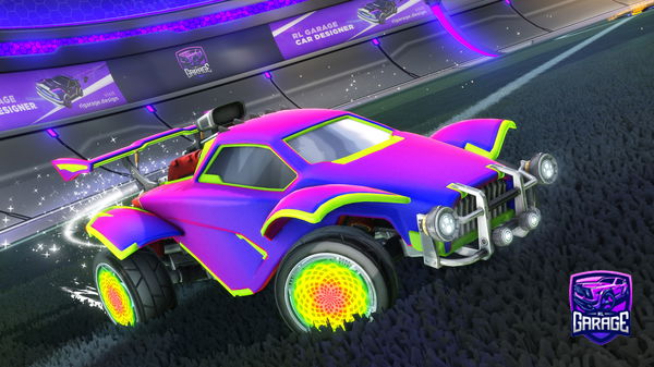 A Rocket League car design from Mikakwmp