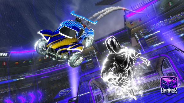 A Rocket League car design from Okimane