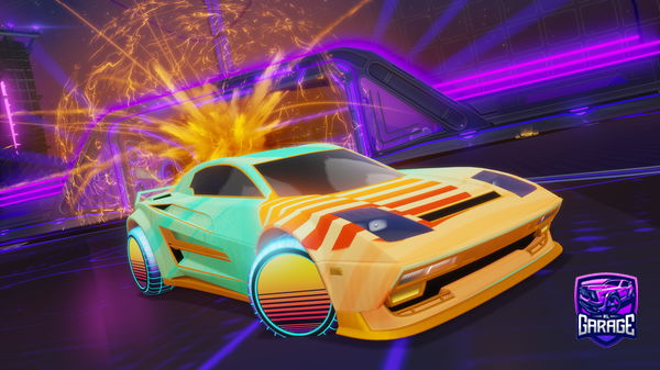 A Rocket League car design from sleeepyaswell