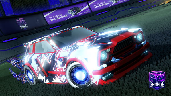 A Rocket League car design from Sp3nc3r9456