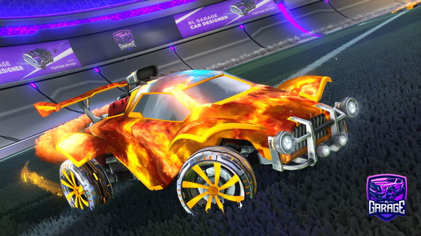 A Rocket League car design from ticarbide