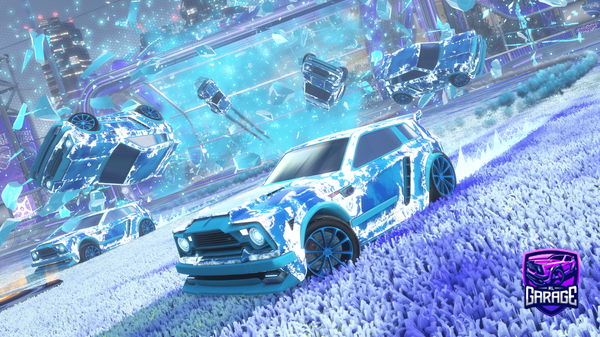 A Rocket League car design from goonier