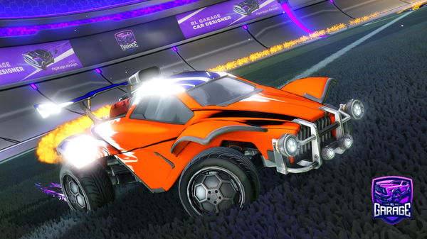 A Rocket League car design from Road_to_black_standard