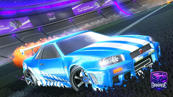 A Rocket League car design from Hooli