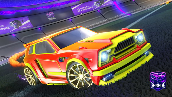 A Rocket League car design from Wonlor
