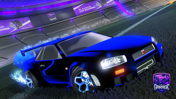 A Rocket League car design from Foxy8-Ita