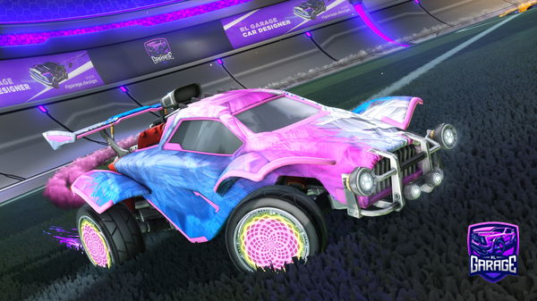 A Rocket League car design from BLACKFORCES