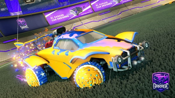 A Rocket League car design from xM1nty123