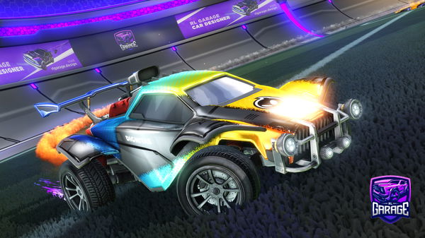 A Rocket League car design from Emrldcreeper761