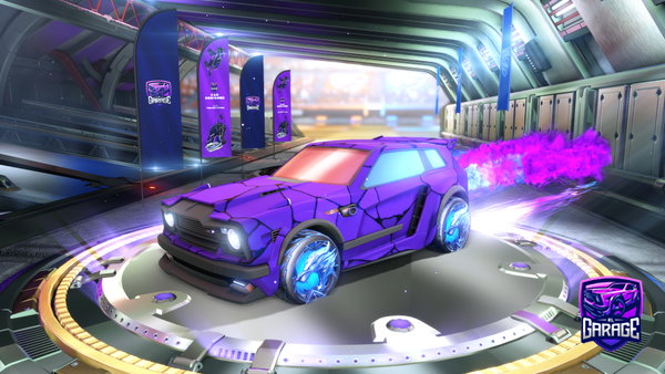 A Rocket League car design from davoetsieisvoetsie