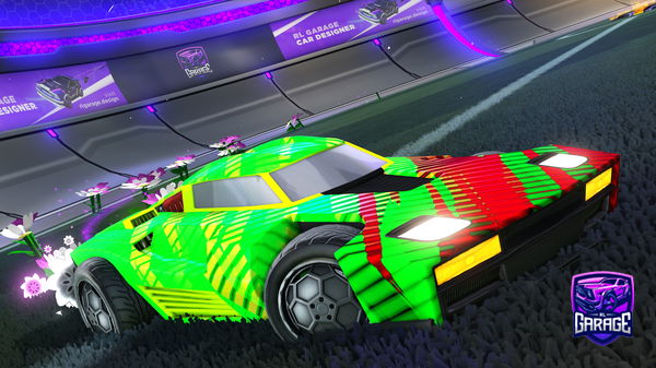 A Rocket League car design from mint_n0zh_