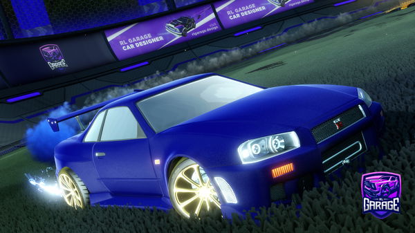 A Rocket League car design from Bravinhoo