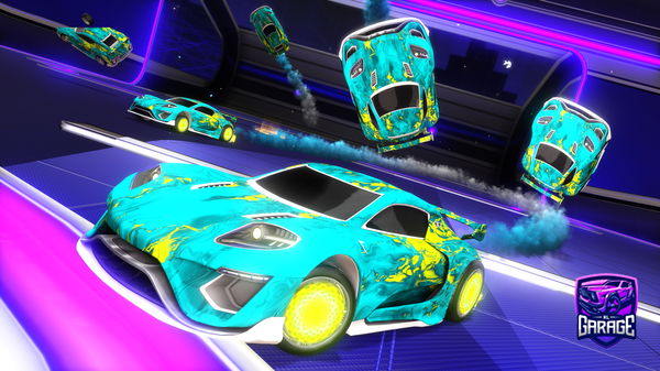 A Rocket League car design from BurntSiennaEndo