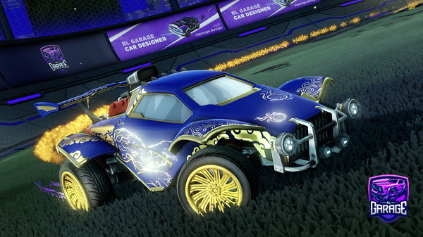 A Rocket League car design from zestypirahna