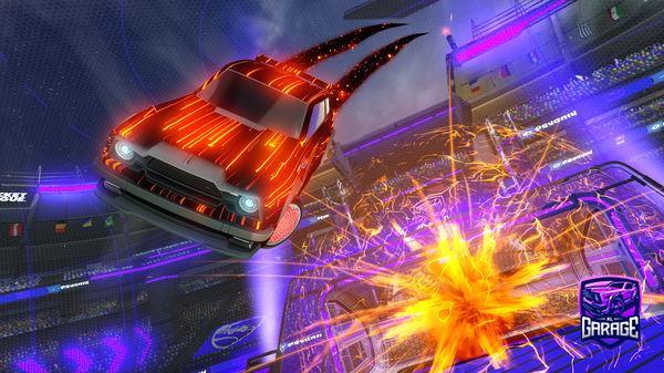 A Rocket League car design from iwanttitaniumwhitestuff