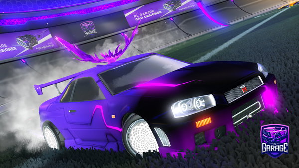 A Rocket League car design from Orisabag