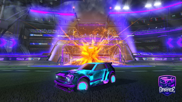 A Rocket League car design from PsychoTiger270